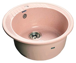 Granfest Мойка кухонная Rondo GF-R520 Светло-розовый – фотография-1